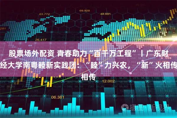 股票场外配资 青春助力“百千万工程”丨广东财经大学南粤睦新实践团：“睦”力兴农，“新”火相传