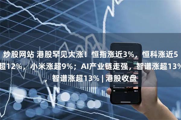 炒股网站 港股罕见大涨！恒指涨近3%，恒科涨近5%；阿里涨超12%，小米涨超9%；AI产业链走强，智谱涨超13% | 港股收盘